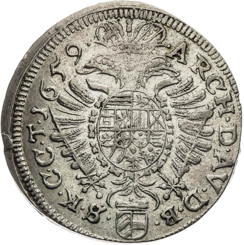 XV Krejcar 1659 - revers