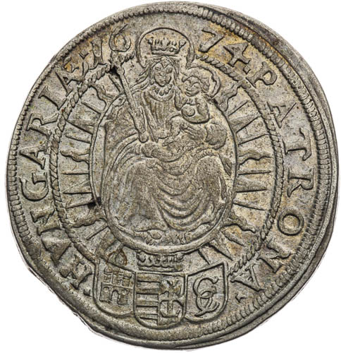 XV Krejcar 1674 - revers