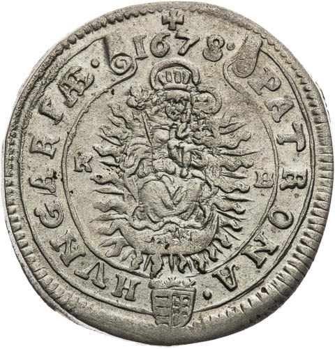 XV Kreutzer 1678 - back