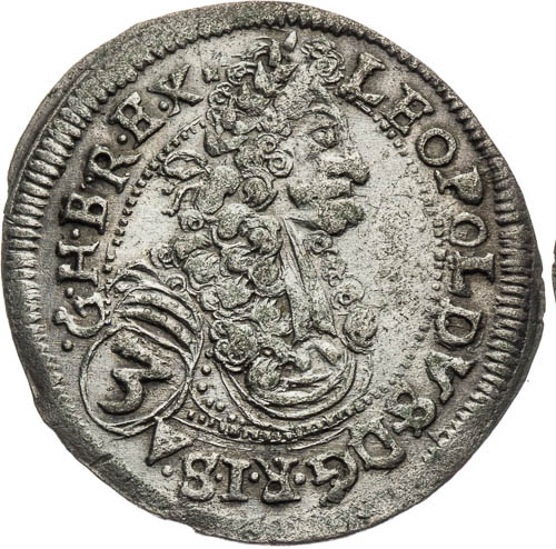 3 Grajciar 1698 - averz