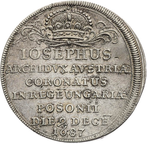 Žeton 1687 - avers