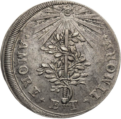 Žeton 1687 - revers