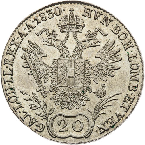 20 Grajciar 1830 - reverz
