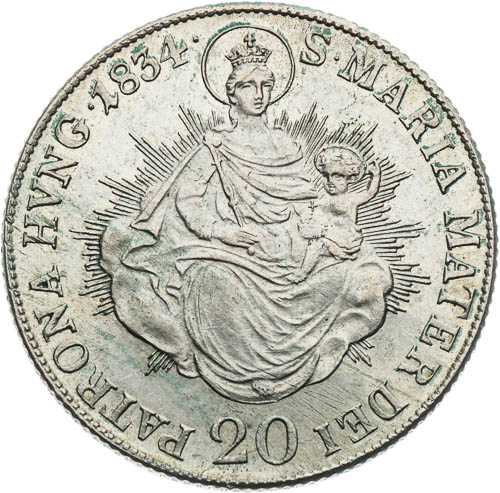20 Grajciar 1834 - reverz
