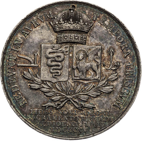 Medaila 1815 - reverz