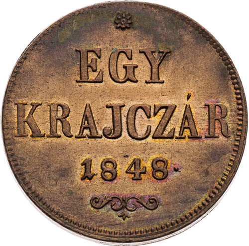 1 Krejcar 1848 - revers