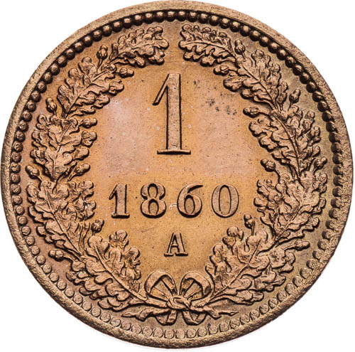 1 Krejcar 1860 - revers