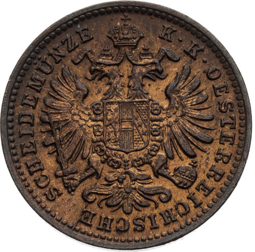 1 Krejcar 1885 - avers