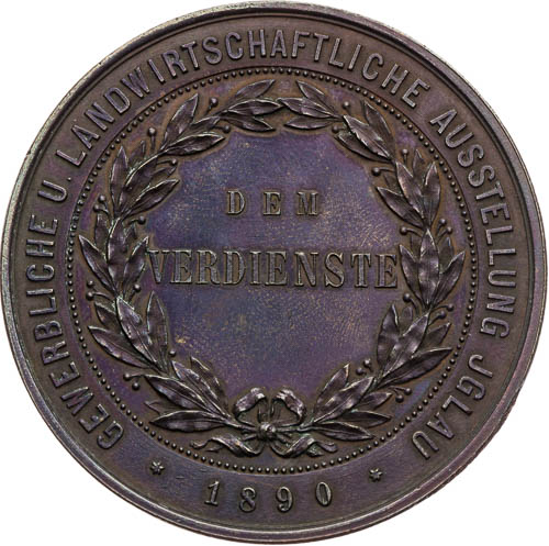Medaile 1890 - revers