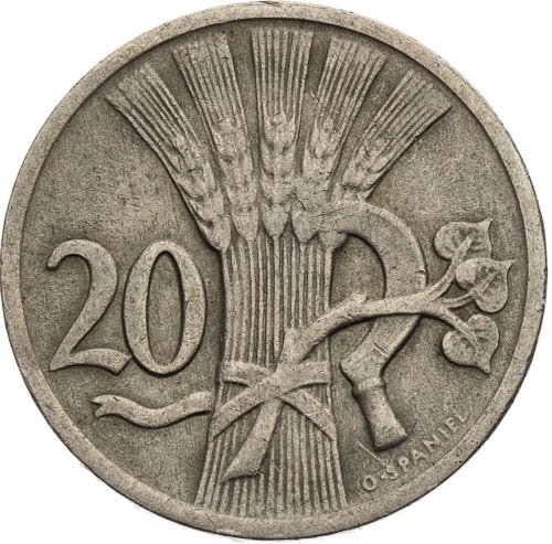 20 Halier 1933 - reverz