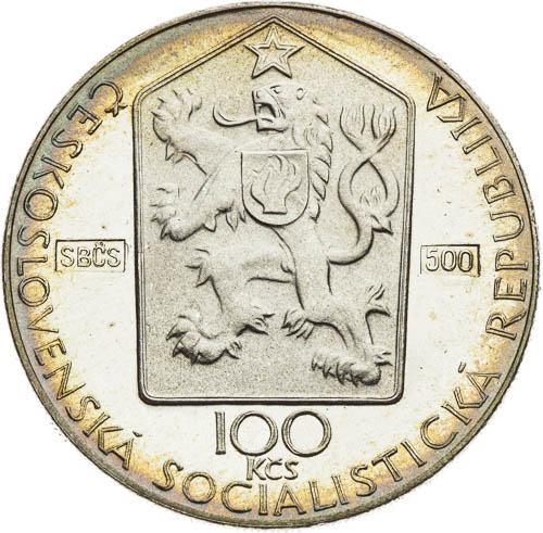 100 Kčs 1990 - front