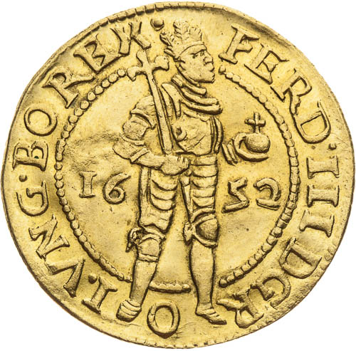 Dukát 1652 - averz