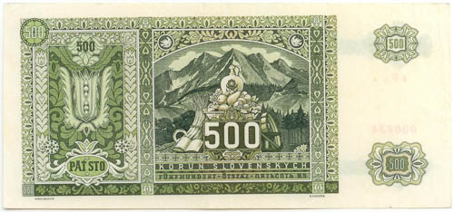 500 Ks 1941 - reverz