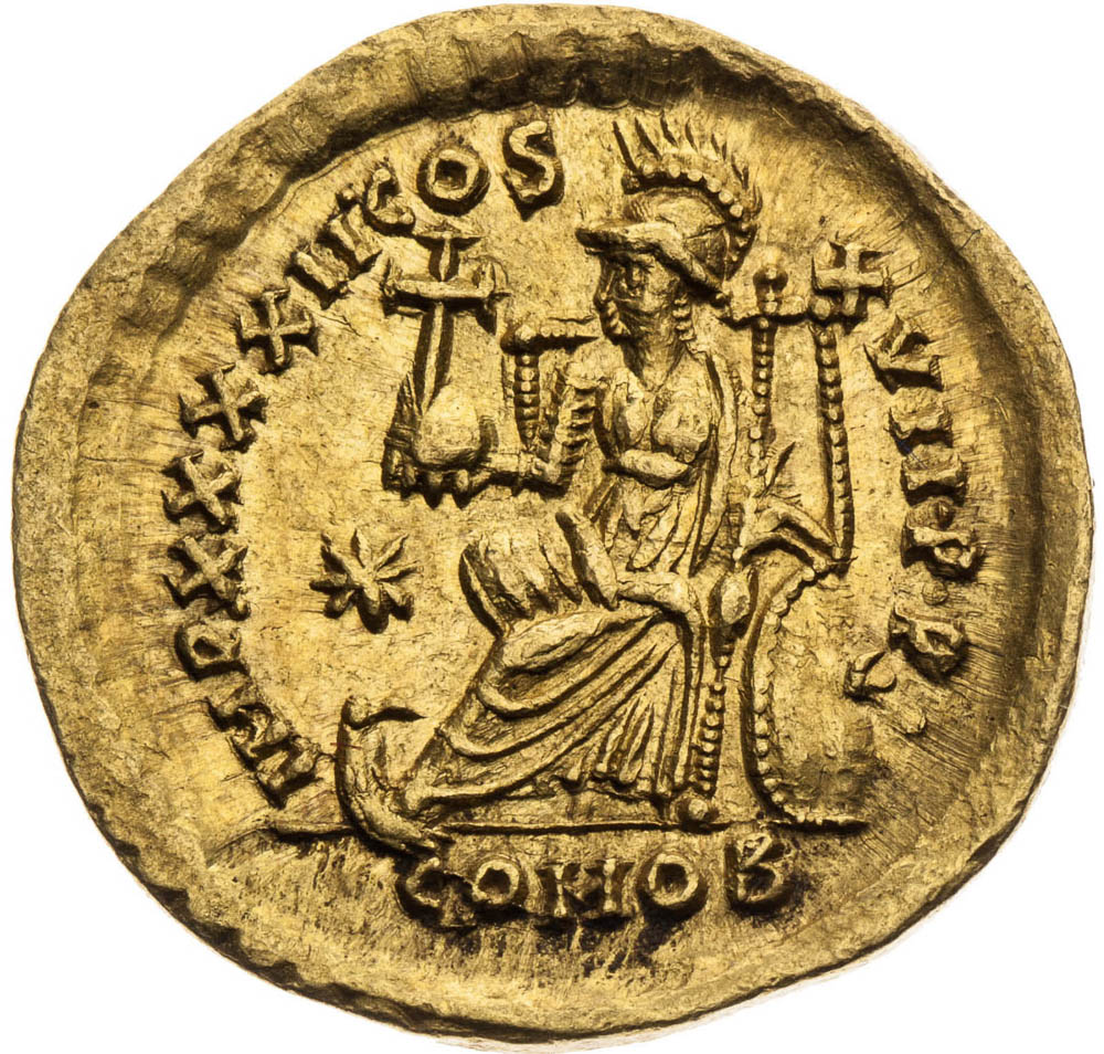 Solidus (441 - 450) - back
