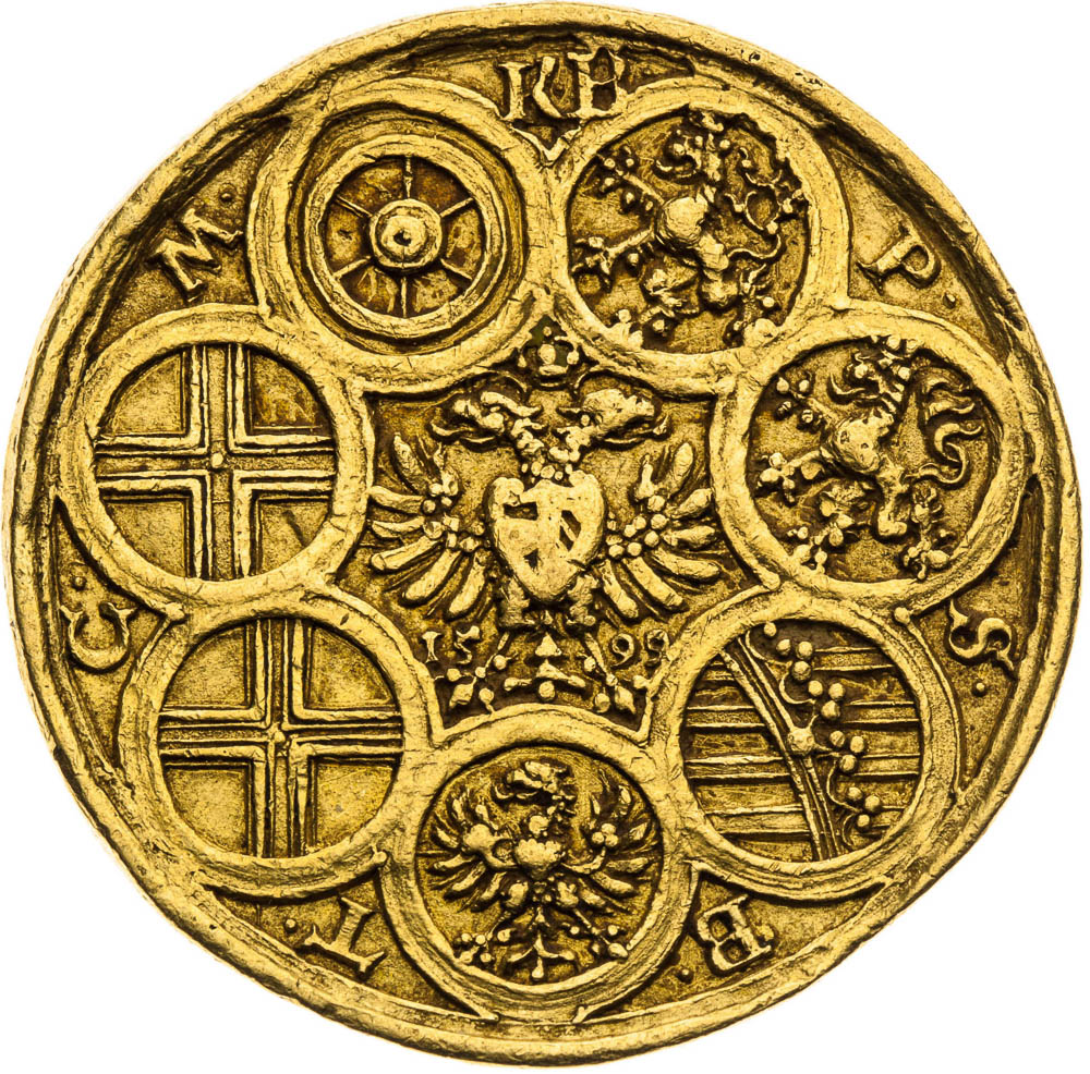 Medaile 1599 (6 Dukát) - revers