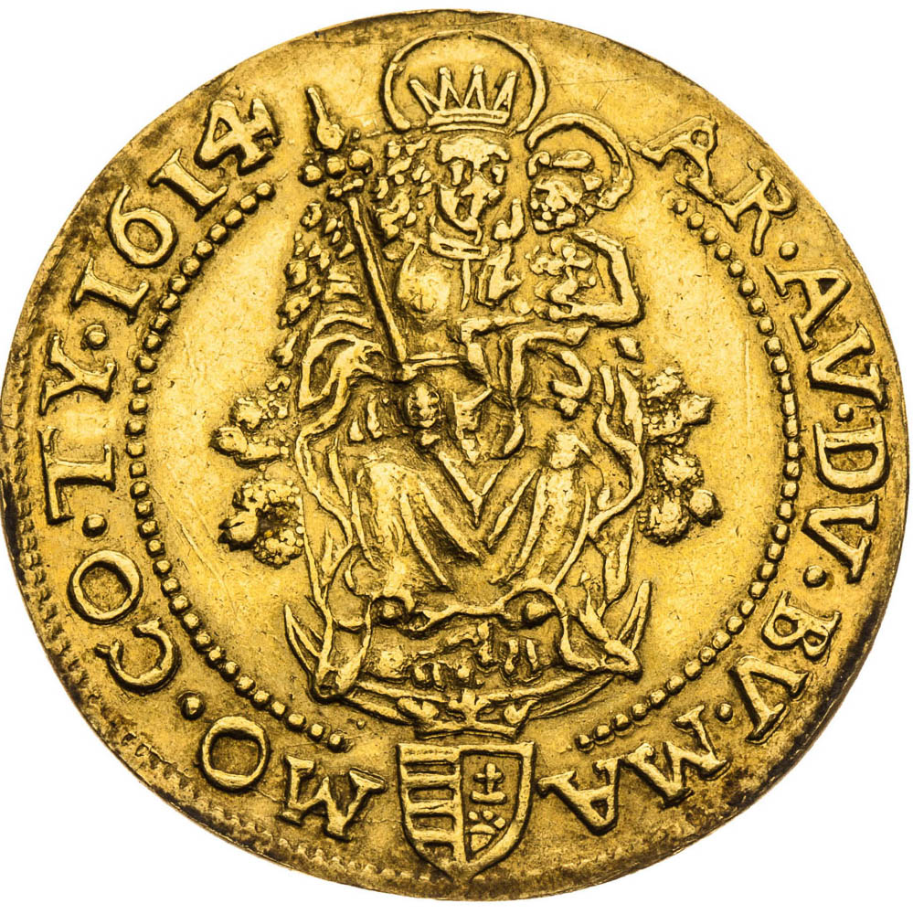 Dukát 1614 - revers