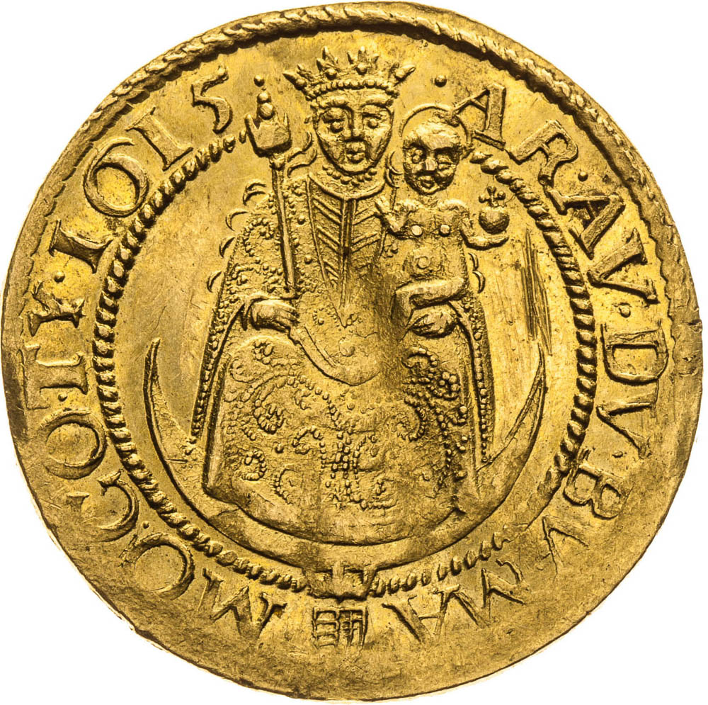 Dukát 1615 - revers