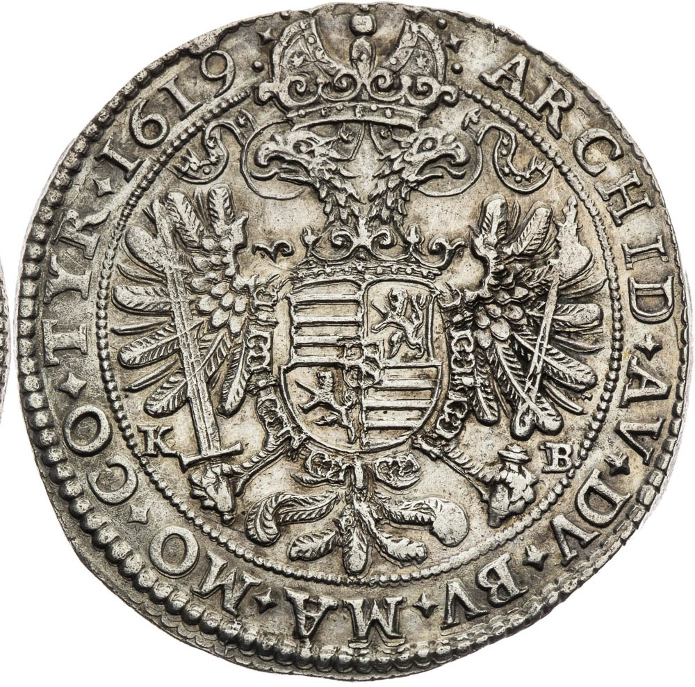 1/2 Thaler 1619 - back