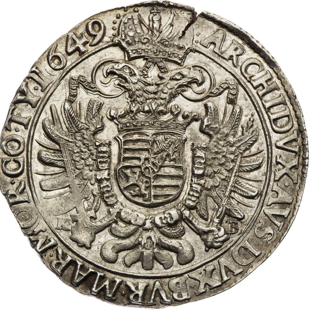 Thaler 1649 - back