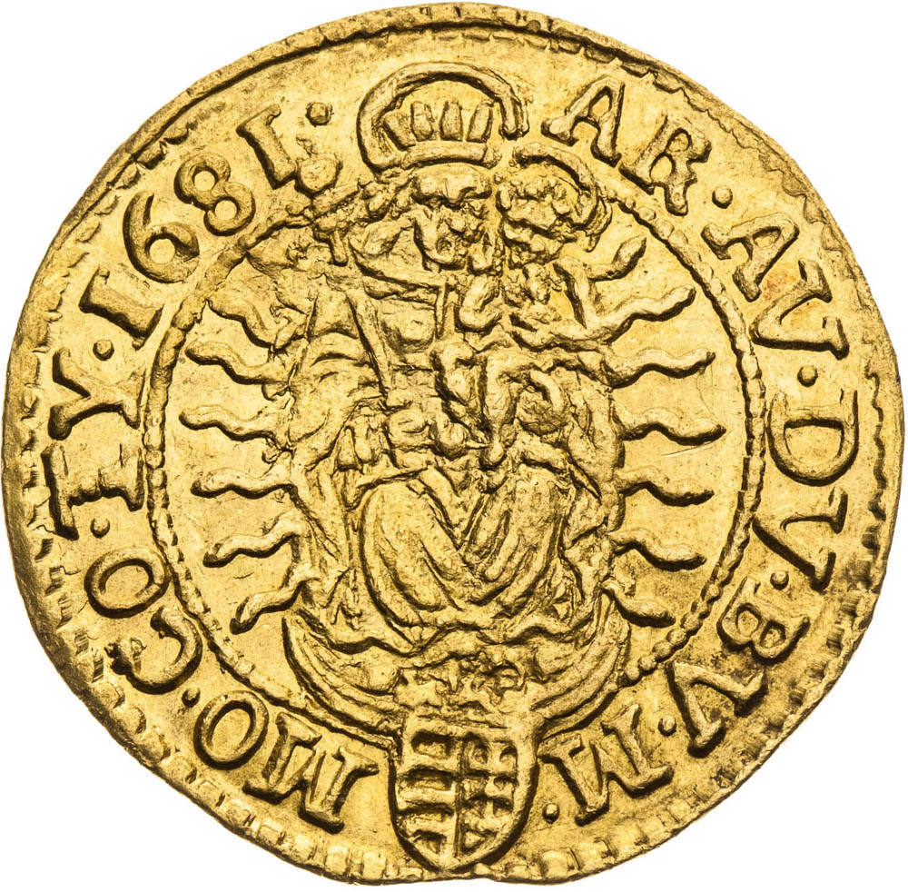 Ducat 1681 - back