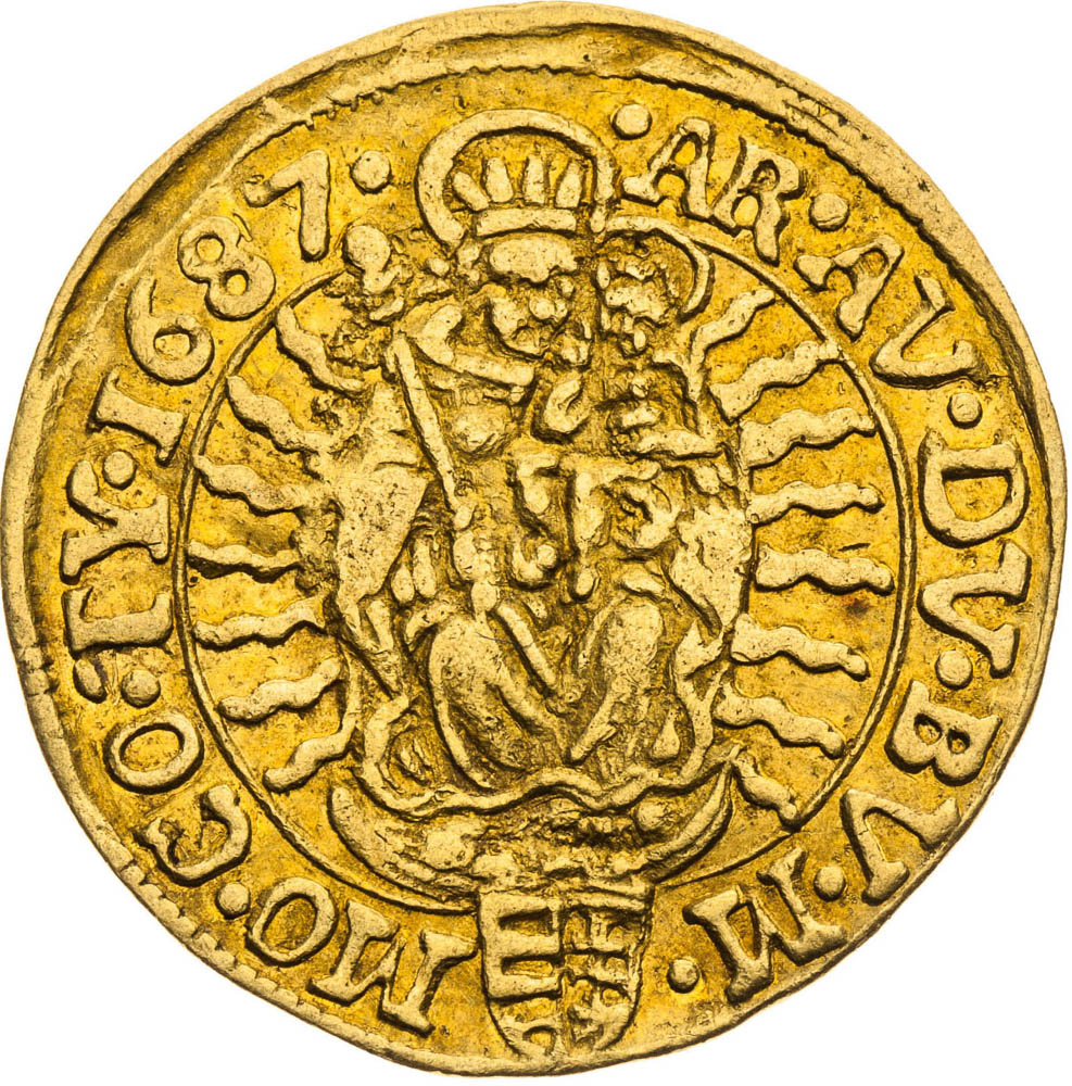 Ducat 1687 - back