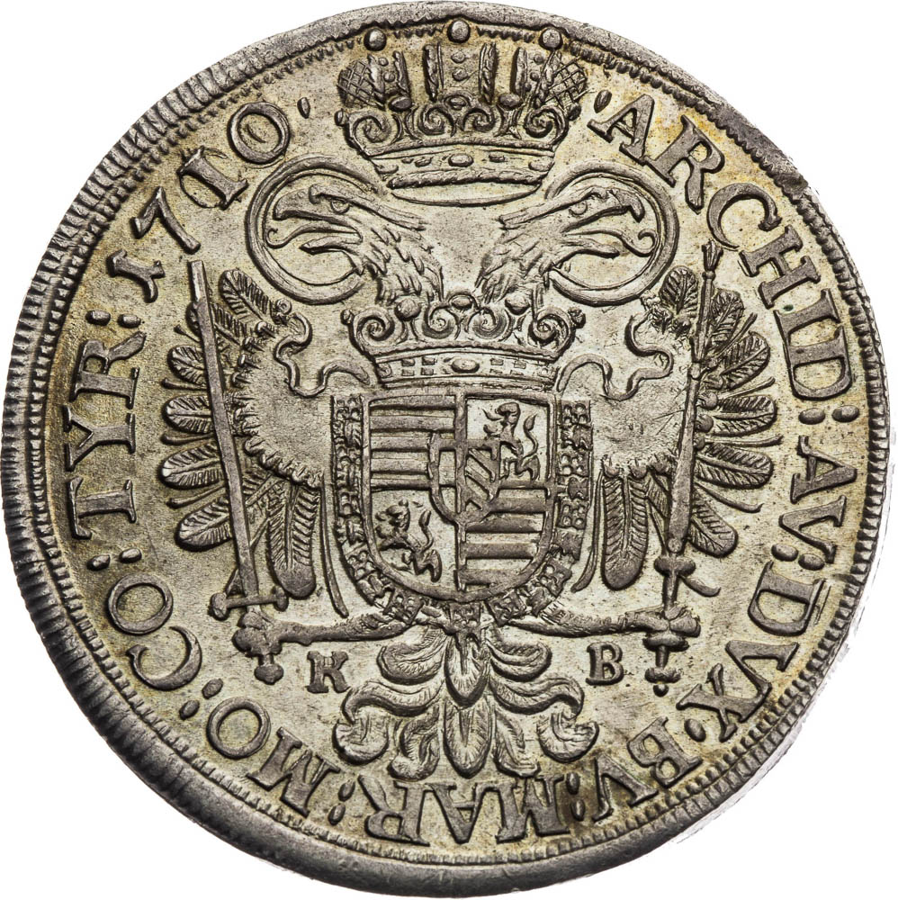 1/2 Thaler 1710 - back