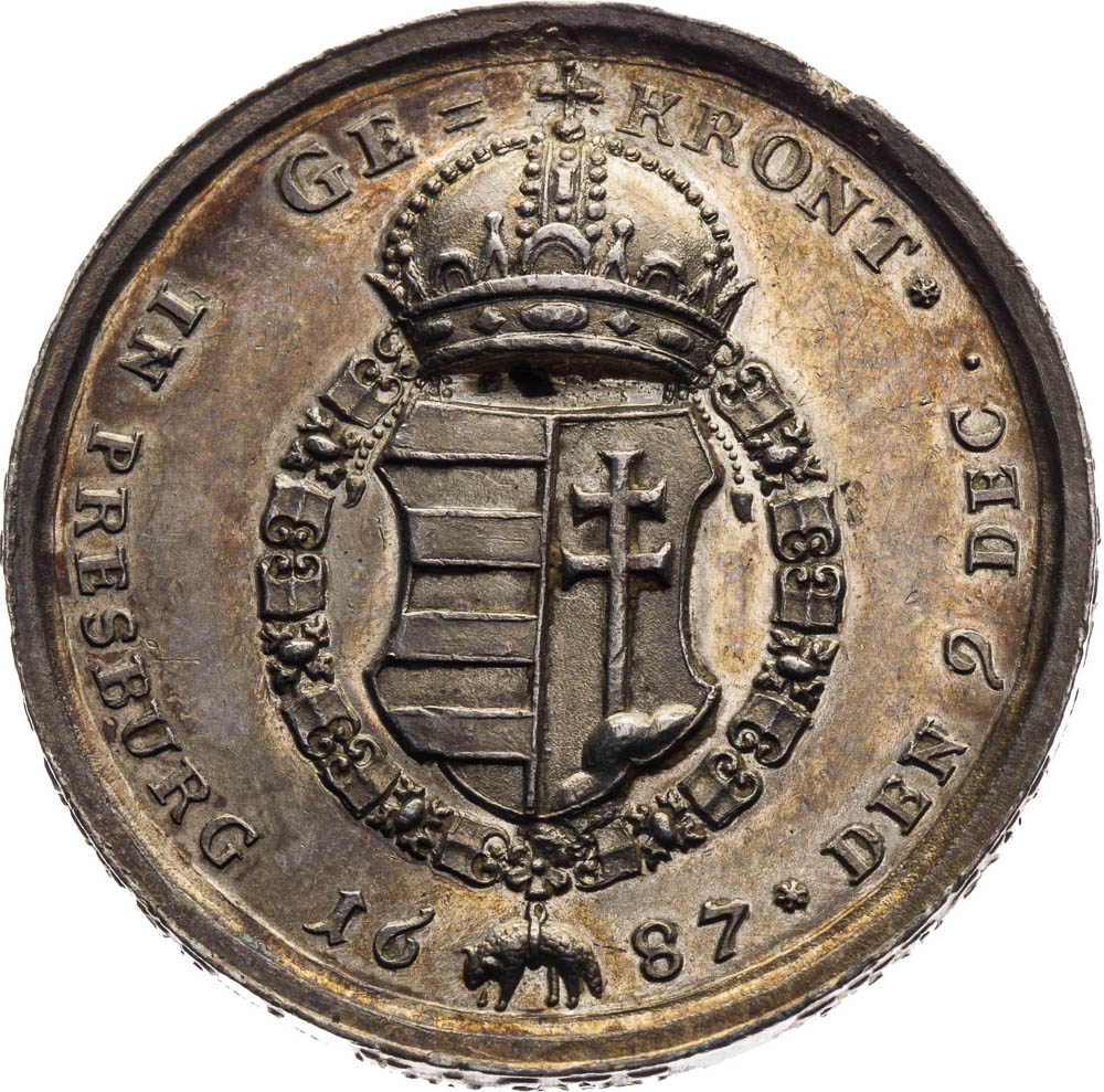 Medal 1687 - back