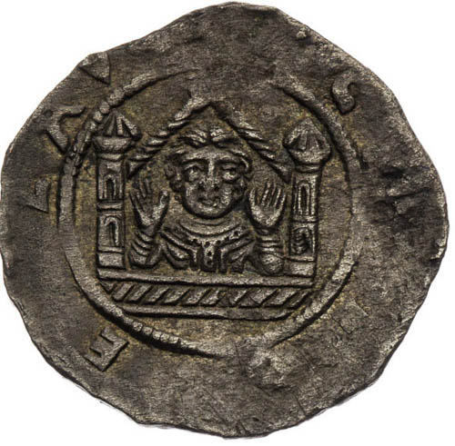 Denár (1140 - 1158) - reverz