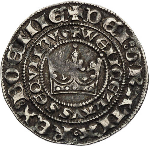 Pražský Groš (1278 - 1305) - revers