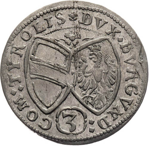 3 Grajciar 1650 - reverz