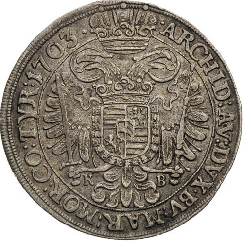 1/2 Tolar 1703 - revers
