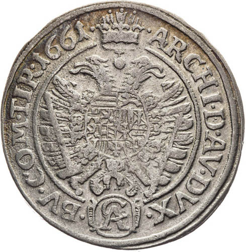 XV Krejcar 1661 - revers