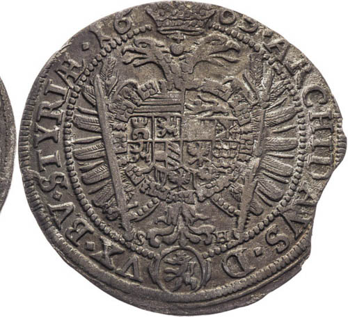 XV Krejcar 1665 - revers
