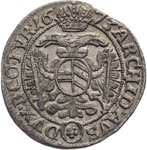 3 Grajciar 1673 - reverz