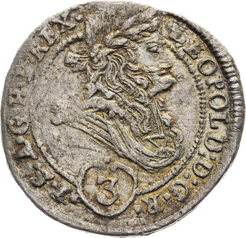 3 Grajciar 1697 - averz