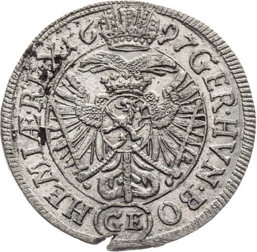 3 Grajciar 1697 - reverz