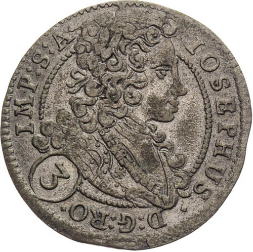 3 Krejcar 1710 - avers