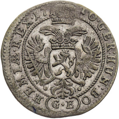 3 Krejcar 1710 - revers