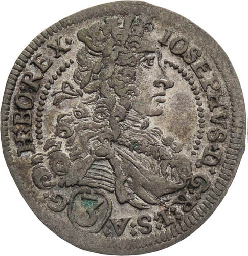 3 Krejcar 1710 - avers