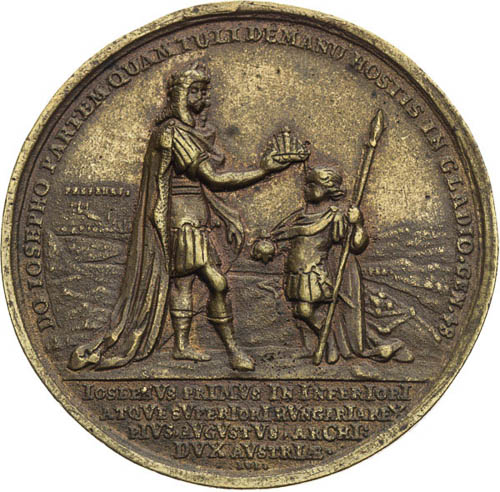 Medaila 1687 - reverz