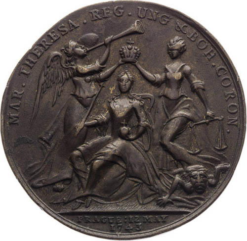 Medaile 1743 - avers