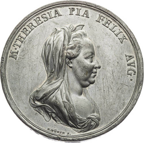 Medaile 1765 - avers