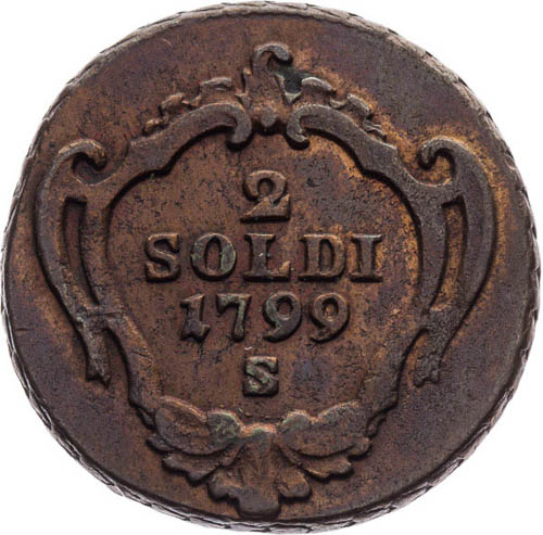 2 Soldi 1799 - reverz