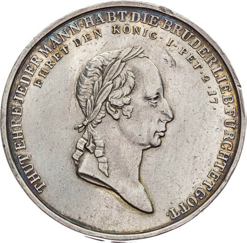 Medaila 1827 - averz