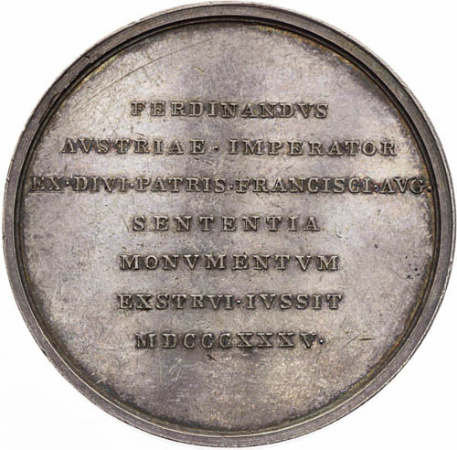 Medaila 1835 - averz