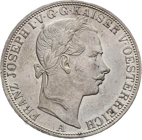 Spolkový Toliar 1858 - averz