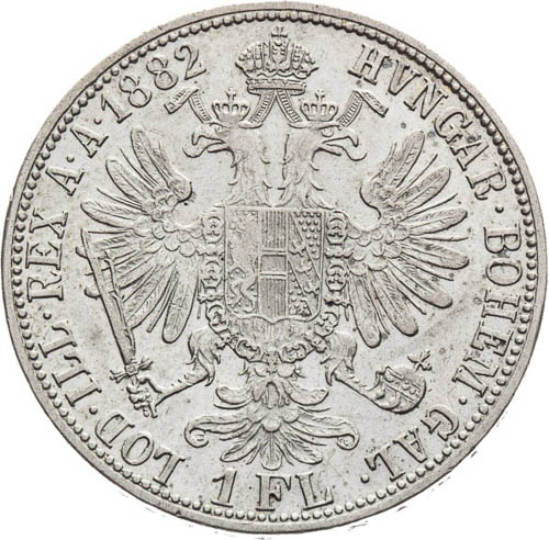 Zlatník 1882 - reverz