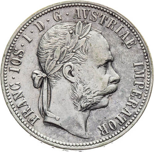 Zlatník 1883 - averz