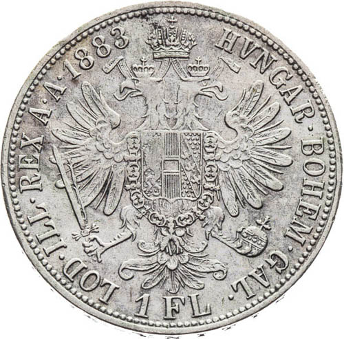Zlatník 1883 - reverz