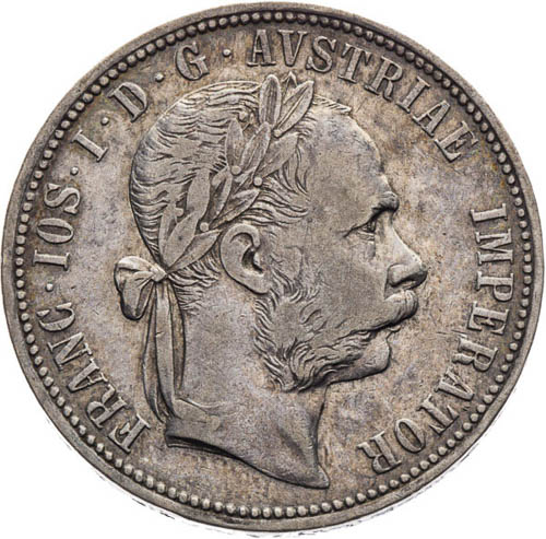 Zlatník 1885 - averz